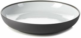 Gili lėkštė pietų Revol Solid, Ø 23.5 cm, balta sp./juoda sp.