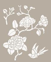 Trafaretas " Roses 35cm x 40cm "