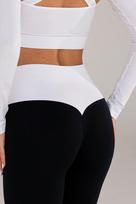 Tamprės su push‑up efektu FLEXING LEGGINGS GLAM Flexit Giulia, spalva black/white