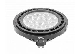 LED lemputė, es111, 4000K, GU10, 12,5 W, AC220-240V, 40°, 1250lm, 109ma, Juoda