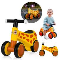 Važiuojamasis žaislas 1–3 m., šviečiantis vairas LED, 4 ratai, stabilus – Lionelo Sammy Yellow Honey