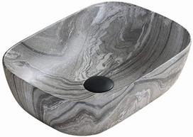 Mexen Rita stalviršinis praustuvas 45 x 32 cm, pilkas akmuo - 21084593, 45,5x32,5x13,5 cm