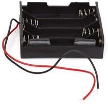 1 elemento skyrius 4 AA baterijos, spalva juoda