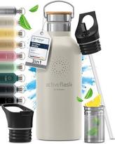 ACTIVE FLASK Nerūdijančio plieno gertuvė su šiaudeliu 950 ml, balta