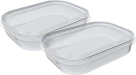 Indelis maistui, rinkinys Plast Team Helsinki 1593, 0.7 l, 19 cm x 13.9 cm, skaidri sp., 2 vnt.