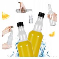 Stiklinė "monopol" butelka 500ml su kamšteliu
