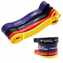 EVI Sport POWER BANDS Pro+ 4 atsparumo juostų rinkinys su e-knyga