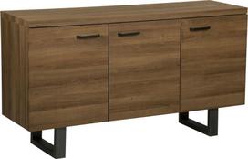Komoda Beliani Timber, ruda sp./juoda sp., 79 cm x 140 cm x 42 cm