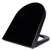 Aukščiausios kokybės 52 cm VESTA Soft Close lėtai uždaromas tualeto sėdynės dangtis, matinis juodas