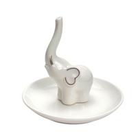 Keraminė statulėlė lėkštutė drambliukas, D13 H12cm