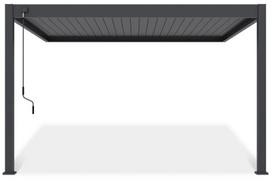 Pavėsinė Pergola DELUXE WALL 3.6x4, Anthracite (montuojama prie sienos)