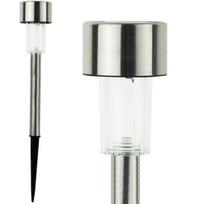 Soliarinis LED sodo šviestuvas Elegance Silver Inox