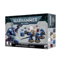 Warhammer 40,000 Space Marines: Infernus Marines + Paints Set, 60-11, 10 daiktų