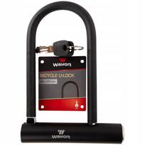 Šarvuota U-LOCK Walfort plieninė pakabinama spyna BLACK 140x210 mm