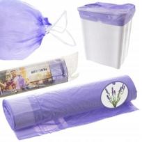 Kvapių levandų šiukšlių maišai 60 l, 10 vnt.