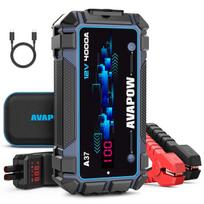 AVAPOW A37 automobilio variklio užvedimo įrenginys "boosteris" (4000 A, 12 V, PD 60 W greitas įkrovimas)