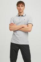 JACK & JONES vyriški polo marškinėliai 12136668*03, šviesiai pilka