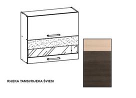 Pakabinama spintelė Liveo Modena MD9, 80 cm, ruda