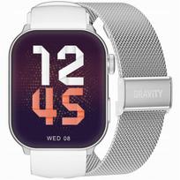 Išmanusis laikrodis Gravity Gt28-10 baltas/sidabrinis su apyranke