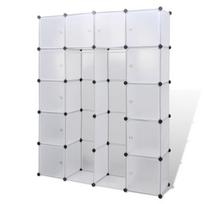Modulinė spinta su 14 skyrių, balta, 37x146x180,5cm CFE218021