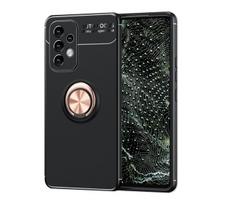 Apsauginis telefono dėklas, skirtas Samsung Galaxy A32 4G, juodas, magnetinis, su žiedu