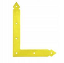Cinkuotas kampainis 250x200x35 mm, 3 mm storio