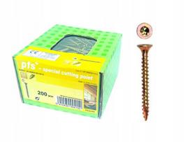 Medvaržčiai 4,0x25 Torx T20 grūdinti, kūginiai, 200 vnt.