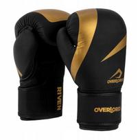 Overlord Riven bokso pirštinės, juoda-auksinė, 10 oz