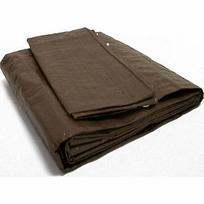 Tentas - uždangalas 4x6m. 210 g/m2 Rudas