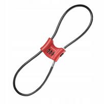 Rockbros spynos dviračiui, 5.5mm trosas, 3 skaitmenų kodas, raudona
