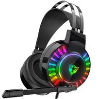 Žaidimų ausinės 7.1 usb rgb laidinės ausinės su mikrofonu