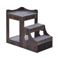 Gyvūnų lova su laipteliais ir laikymo erdve Vevor LT-MKT02, 830 x 450 x 675 mm, pilka