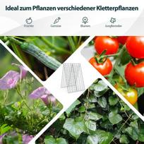 Atrama vijokliniams augalams Costway Green Garden Trellis, 2 dalių, 122 x 86 cm