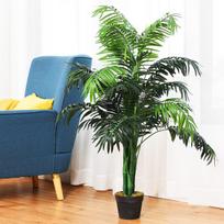 Costway dirbtinis augalas, tinkamas naudoti dirbtinė palmė 110cm/150cm-110cm