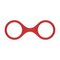 Antrankiai EasyToys lankstūs silikoniniai antrankiai, raudoni, reguliuojami, minkšto dizaino