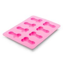 Kepimo ir ledo kubelių formelė Easytoys penis iš silikono, rožinė