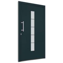 vidaXL Priekinės durys antracito spalvos 100x210cm