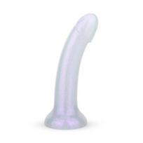 Dildo EasyToys Undinėlė Blizgučiai 19 cm Lanksti Želė, Žvilgantis Paviršius