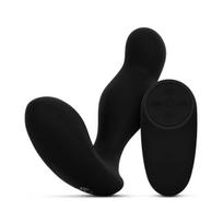 Prostatos vibratorius Easytoys Anal Collection ET982BLK, belaidis nuotolinio valdymo pultelis, šilkinis silikonas, ergonomiškas dizainas