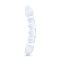Dvigubas dildo Gildo Nr. 31 stiklinis G-taško/prostatos stimuliatorius