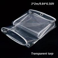 Skaidrus PVC apsauginis tentas, 3*2m/9,84*6,56Ft