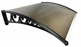 Stogelis virš durų Metal-gum, 150x80 cm, juoda/ruda