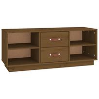Televizoriaus spintelė，TV spintelė，TV staliukas, medaus ruda, 100x34x40cm, pušis CFE157063