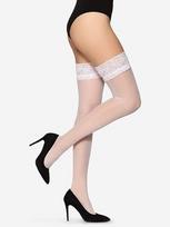 Nėriniuotos kojinės moterims MerryStyle, baltos, M/L