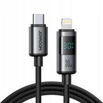 Usb-c į Lightning kabelis 30w, Led ekranas, 1.2m