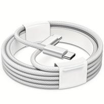 USB C laidas greitam įkrovimui, 1vnt/baltas