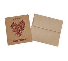 Atvirukas su voku "Happy Birthday", 10*9cm