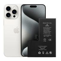 Akumuliatorius telefonui Baterija iPhone 15 Pro Max be klaidų pranešimo, 4422 mAh, OEM kokybės, 100% nauja