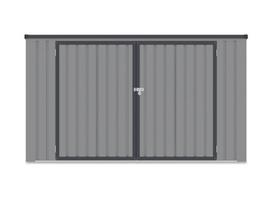 Šiukšliadėžių pastogė Davis 237x101 cm, Light Grey