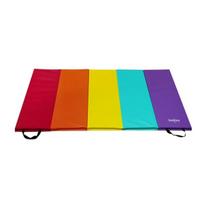 Gimnastikos čiužinys Satellite 195x75x3 cm penkių dalių - spalvotas